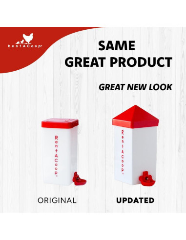 Bebedero Automático RentACoop 1L con 2 Picos para Aves