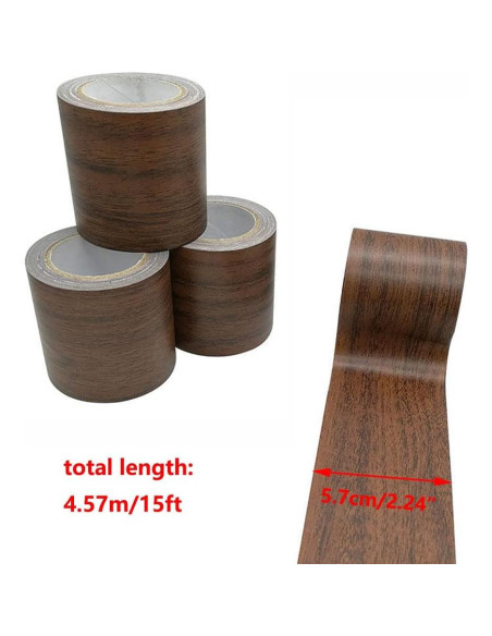 Cinta adhesiva de madera SagaSave 5.7 cm x 4.57 m dorada