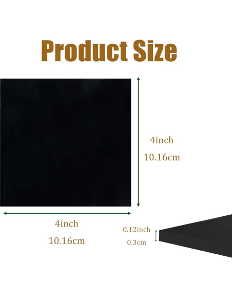 Almohadillas Antivibración ZSUCUN 4 Piezas 10.16x10.16 cm