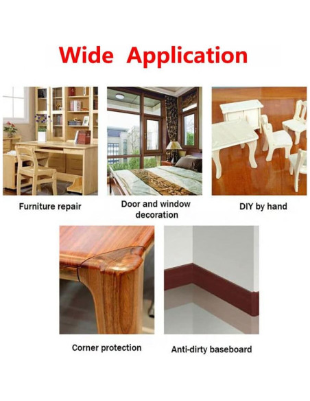 Cinta adhesiva de madera SagaSave 5.7 cm x 4.57 m dorada