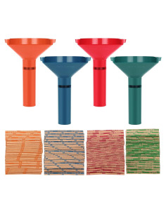 Envolturas de Monedas 100 Pcs + 4 Tubos Clasificadores Sumerftn