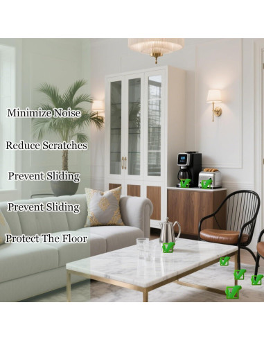 Almohadillas Antivibración ZSUCUN 4 Piezas 10.16x10.16 cm