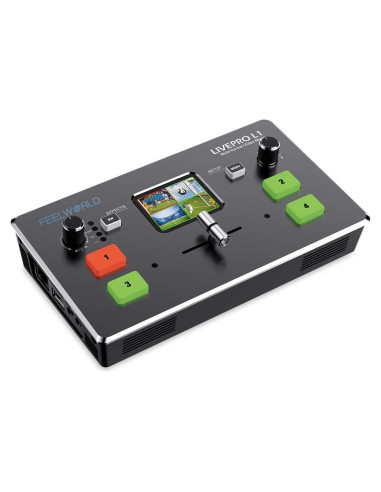 Mezclador de Video LIVEPRO L1 FEELWORLD 4 Entradas HDMI USB 3.0