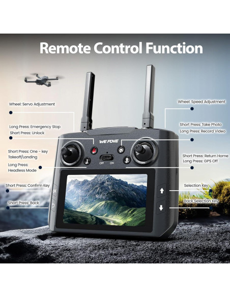 Dron WeFone WF33 4K UHD Plegable GPS 40min Vuelo 209g