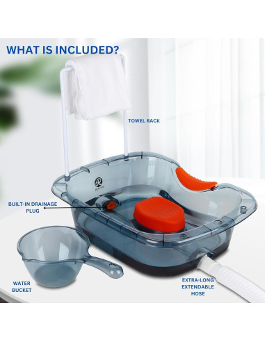Bañera para Lavado de Cabello Retrona - Portátil para Ancianos