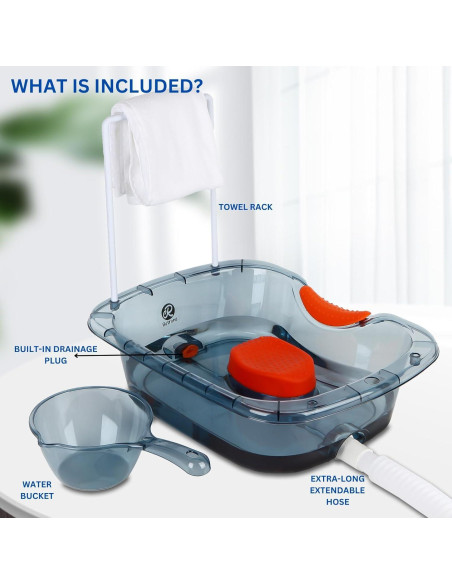 Bañera para Lavado de Cabello Retrona - Portátil para Ancianos