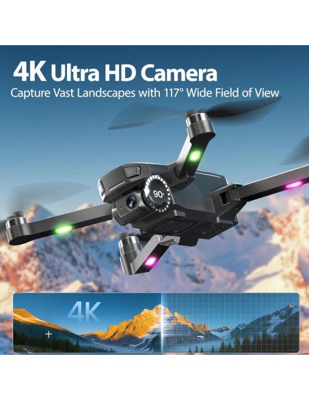 Dron WeFone WF33 4K UHD Plegable GPS 40min Vuelo 209g