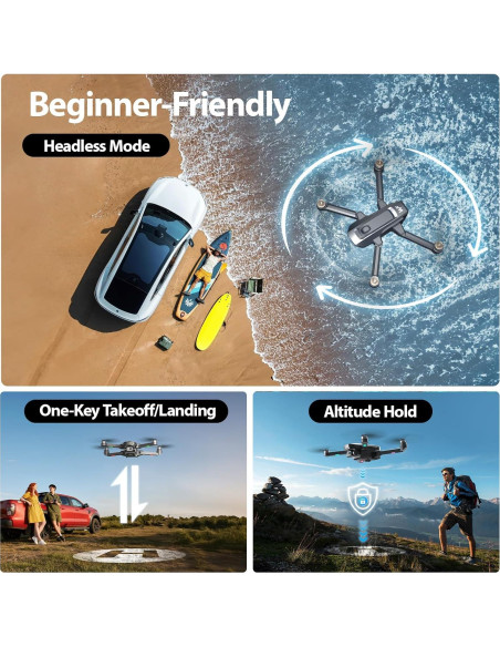 Dron WeFone WF33 4K UHD Plegable GPS 40min Vuelo 209g