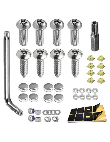 Kits de Tornillos de Seguridad Opuweiy para Placas de Matrícula
