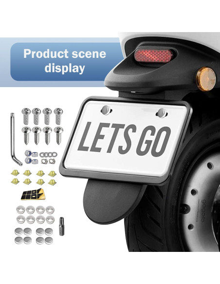 Kits de Tornillos de Seguridad Opuweiy para Placas de Matrícula