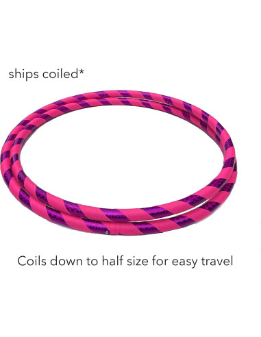 Hula Hoop Pequeño SpinMajik 71 cm Rosa UV para Niños