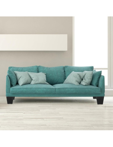 Paquete de 8 patas de sofá DIRBUY 10 cm negras de plástico