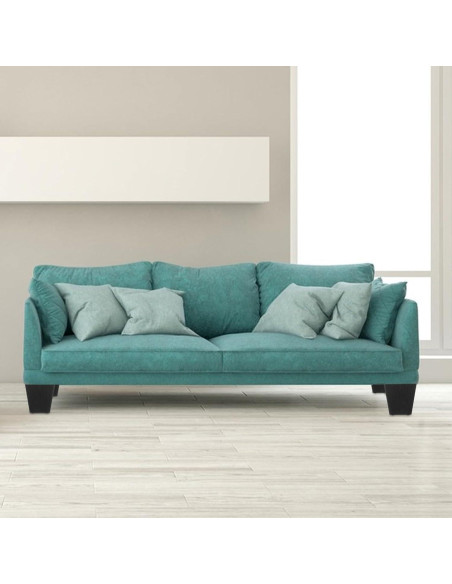 Paquete de 8 patas de sofá DIRBUY 10 cm negras de plástico