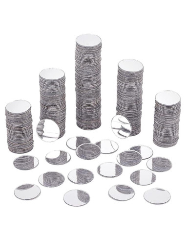 300 Espejos Mosaico Redondos Autoadhesivos 20mm PH PandaHall