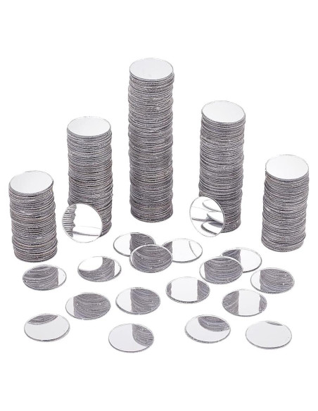 300 Espejos Mosaico Redondos Autoadhesivos 20mm PH PandaHall