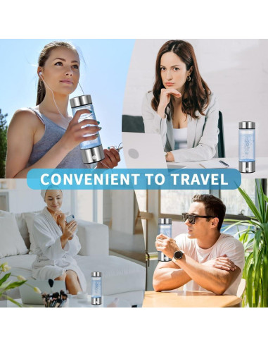 Botella de Agua de Hidrógeno 420ml Winglov - Ionizadora Portátil