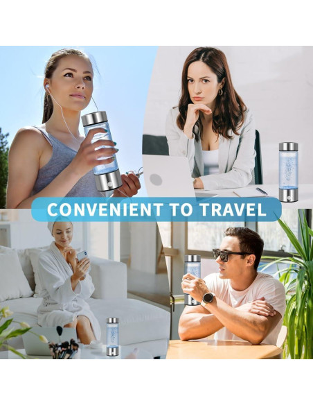 Botella de Agua de Hidrógeno 420ml Winglov - Ionizadora Portátil