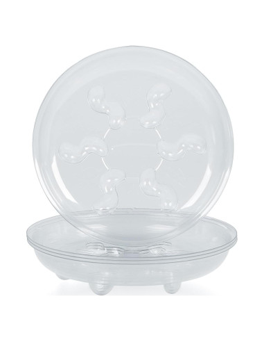 Plato de Plástico Transparente Idyllize 30.48 cm - 5 Piezas