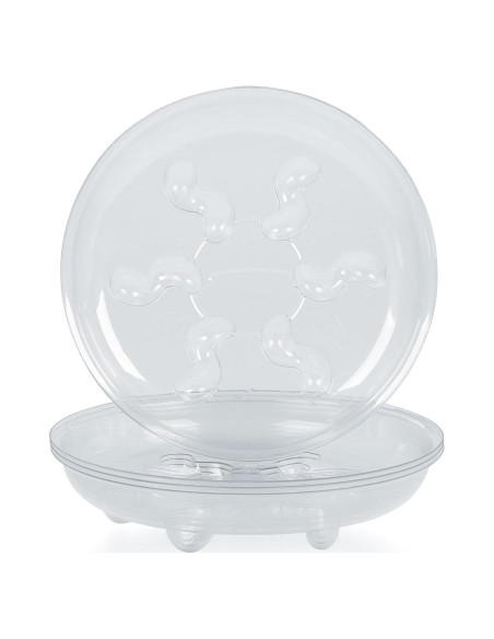 Plato de Plástico Transparente Idyllize 30.48 cm - 5 Piezas