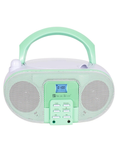 Reproductor de CD Portátil SingingWood GC01 Boombox Pistacho
