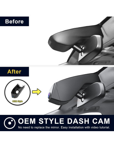 Cámara Dash 4K Delantera y 1080p Trasera MANGOAL GMC Acadia 2017-2023