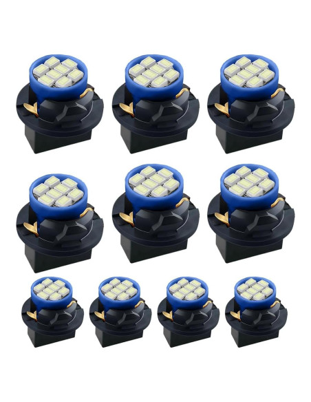 10 Bombillas LED T10 194 DUSCOKE Luz Tablero Coche Azul Hielo