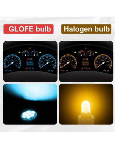 10 Bombillas LED T10 194 DUSCOKE Luz Tablero Coche Azul Hielo