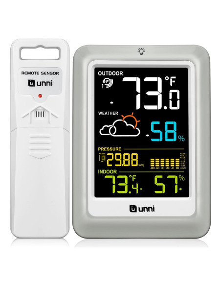 Estación Meteorológica Inalámbrica U UNNI UN0585CS LCD 11.4cm
