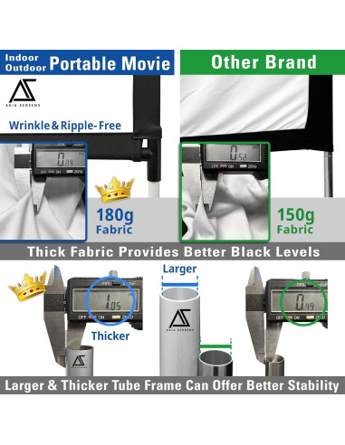 Pantalla de proyector portátil Akia 125" (317.5 cm) 16:9 HD