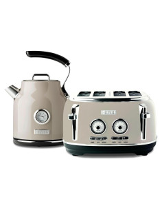 Tostadora Haden Dorset 4 Rebanadas Acero Inoxidable + Hervidor 1.7L