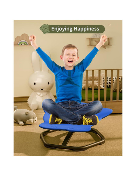 Silla Giratoria Sensory Daisybreath para Niños Azul 55.88 cm