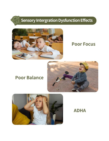 Silla Giratoria Sensory Daisybreath para Niños Azul 55.88 cm