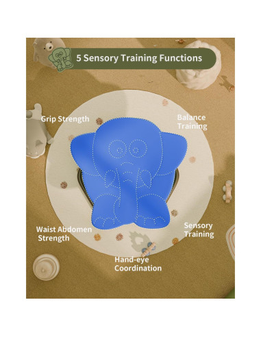 Silla Giratoria Sensory Daisybreath para Niños Azul 55.88 cm