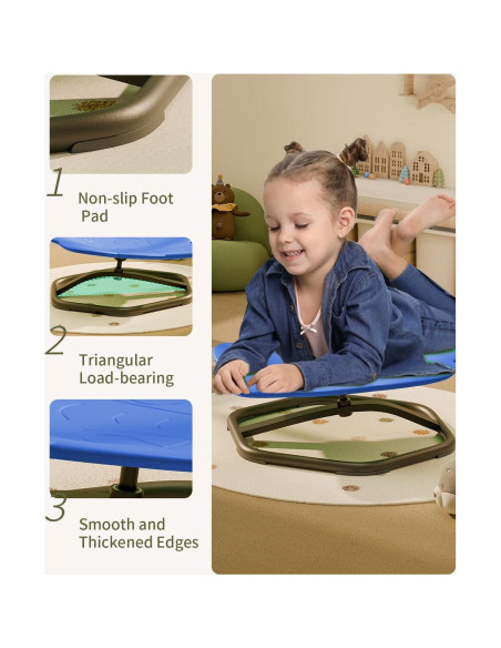 Silla Giratoria Sensory Daisybreath para Niños Azul 55.88 cm