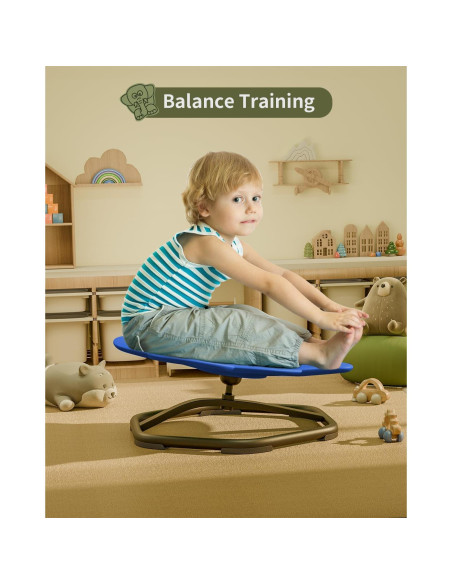 Silla Giratoria Sensory Daisybreath para Niños Azul 55.88 cm