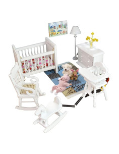 Conjunto de Muebles Miniatura iLAND 14pcs para Casa de Muñecas