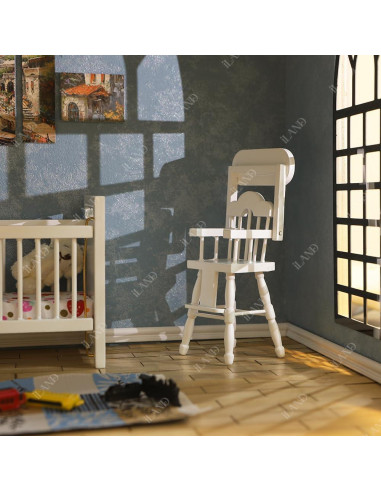 Conjunto de Muebles Miniatura iLAND 14pcs para Casa de Muñecas