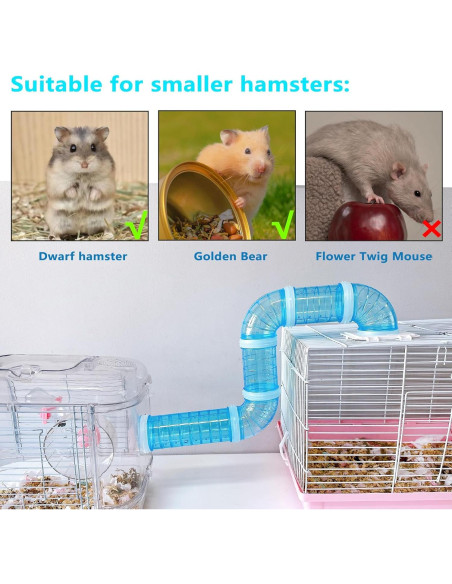 Túnel de Hámster Hamiledyi Azul 5.33 cm Expandible