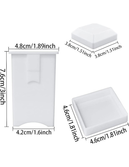 Esparcidor de Mantequilla DGZJSM 3PCS Plástico Blanco 7.7cm