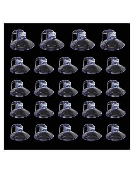 24 Ventosas de PVC Reutilizables GRANDI para Ventanas Automóvil