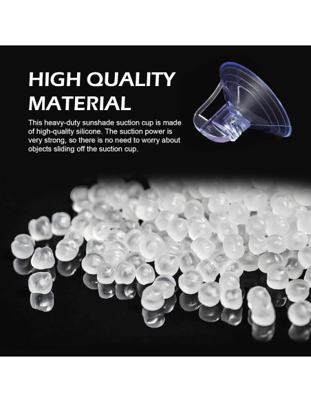 24 Ventosas de PVC Reutilizables GRANDI para Ventanas Automóvil