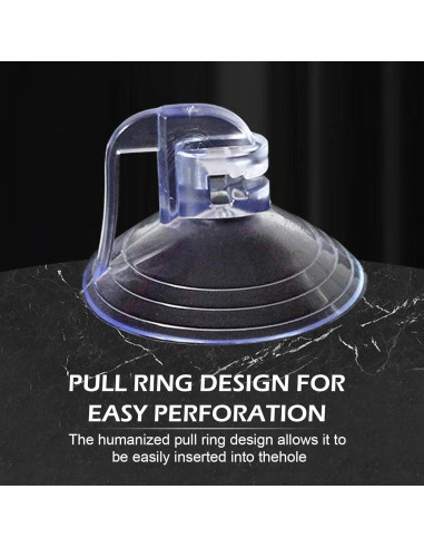 24 Ventosas de PVC Reutilizables GRANDI para Ventanas Automóvil