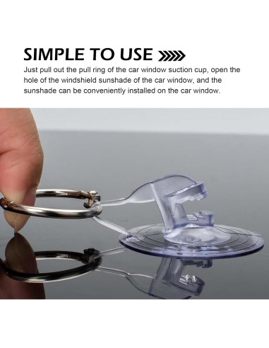 24 Ventosas de PVC Reutilizables GRANDI para Ventanas Automóvil