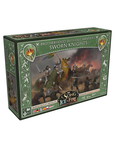 Juego de Miniaturas de Mesa CMON Caballeros Juramentados 4 Figuras