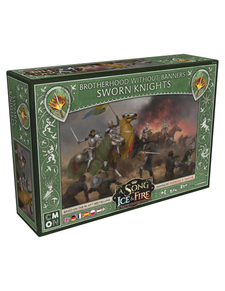 Juego de Miniaturas de Mesa CMON Caballeros Juramentados 4 Figuras