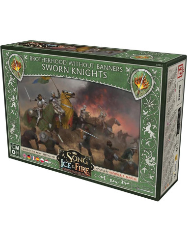 Juego de Miniaturas de Mesa CMON Caballeros Juramentados 4 Figuras