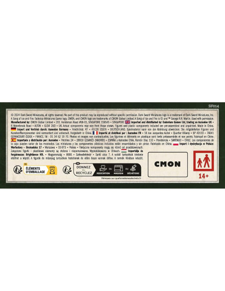 Juego de Miniaturas de Mesa CMON Caballeros Juramentados 4 Figuras