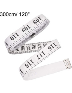 Cinta Métrica de Tela uxcell 300cm Doble Cara para Costura 2