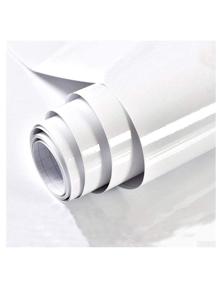 Papel Contacto Autoadhesivo Blanco Brillante TANONE 40x200 cm