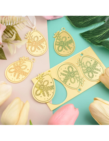 Toppers de Cupcake URROMA Pascua 30pcs Decoración Huevo Acrílico